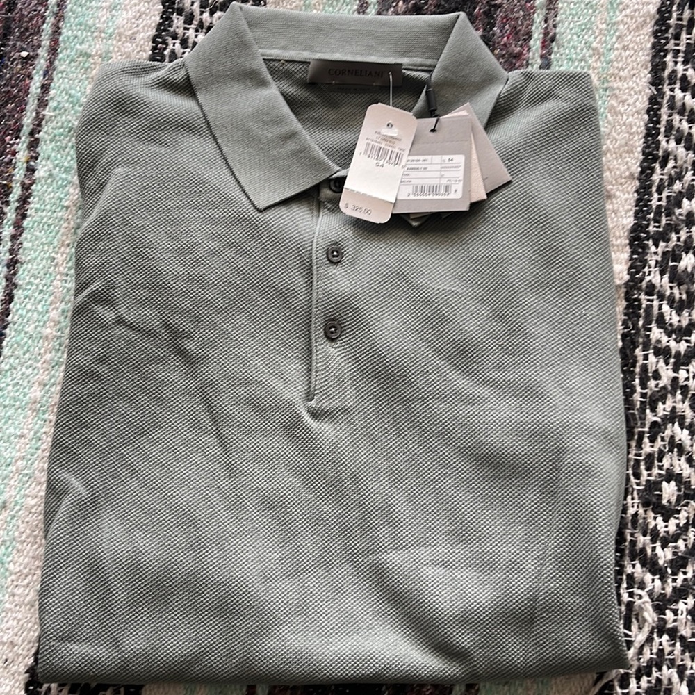 Men’s corneliani Italian Pima cotton polo size 54